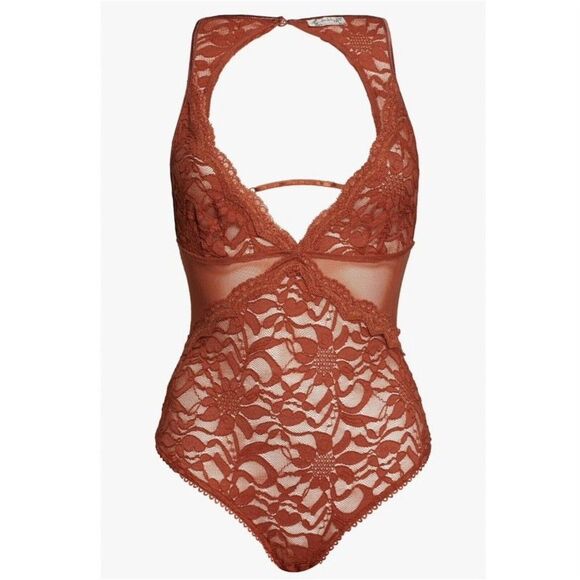 Intimately Free People Speed Date Bodysuit In Spiced Brandy Size L - Picture 10 of 10